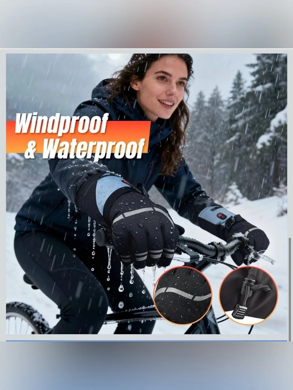 Heated Gloves, 3 Heating Levels Heated Work Gloves With Touchscreen L 1080/bb6-2